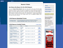 Tablet Screenshot of beaverstickets.com